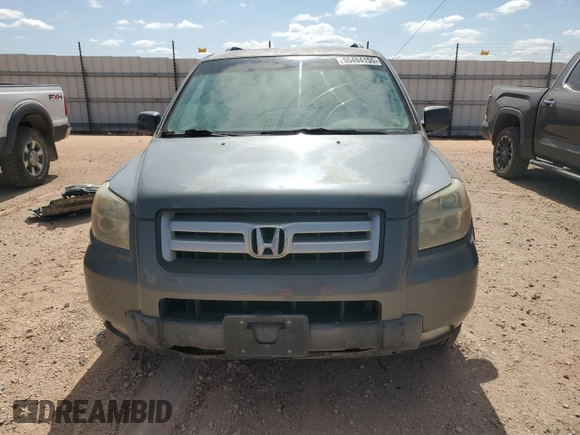 2007 Honda Pilot EX with VIN 2HKYF18467H536124, listed as a Copart auction lot 55494155 with 173,206 mi miles and Clean Title. Bid and sale history available at carsss.com. Image 5.