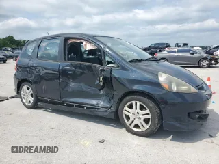 2008 Honda Fit Sport with VIN JHMGD386X8S034118, listed as a Copart auction lot 54849035 with 128,473 mi miles and Clean Title. Bid and sale history available at carsss.com. Image 4.