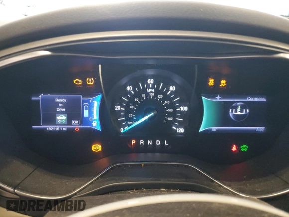 2013 Ford Fusion SE Hybrid with VIN 3FA6P0LU7DR104050, listed as a Copart auction lot 63366305 with 182,115 mi miles and Clean title. Bid and sale history available at DreamBid. Image 9.