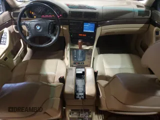 2001 BMW 7 Series 740iL with VIN WBAGH83481DP23753, listed as a Copart auction lot 75543864 with 116,265 mi miles and Clean Title. Bid and sale history available at carsss.com. Image 8.