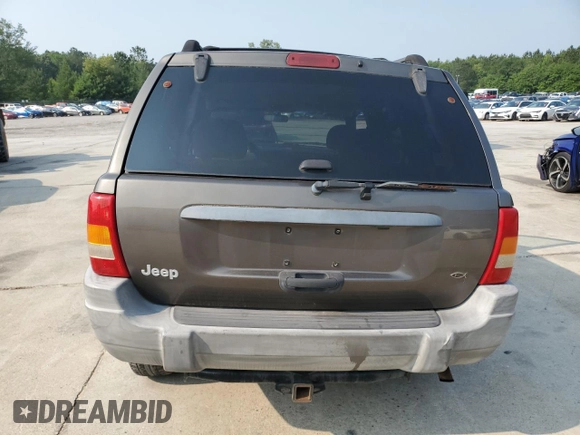 1999 Jeep Grand Cherokee Laredo with VIN 1J4G258S9XC731752, listed as a Copart auction lot 58601555 with 245,284 mi miles and Salvage title. Bid and sale history available at DreamBid. Image 6.