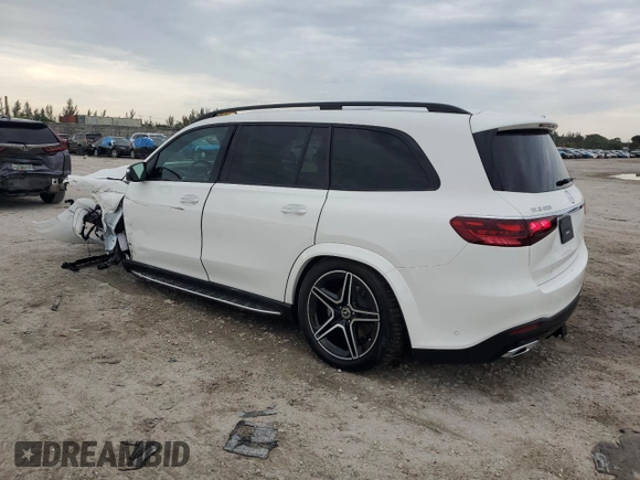 2024 Mercedes-Benz GLS 450 with VIN 4JGFF5KE8RB270203, listed as a Copart auction lot 71734394 with 27 mi miles and Salvage Title. Bid and sale history available at DreamBid. Image 2.