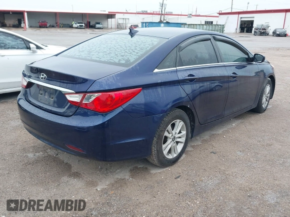 2013 Hyundai Sonata GLS with VIN 5NPEB4AC9DH781979, listed as a IAAI auction lot 42195958 with 138,628 mi miles and . Bid and sale history available at carsss.com. Image 4.