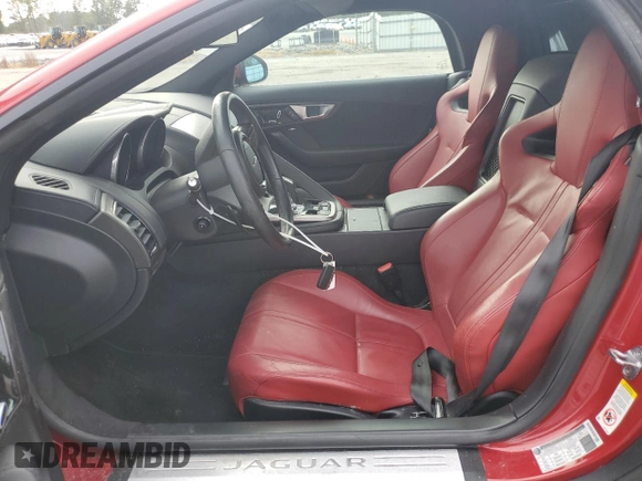 2014 Jaguar F-Type V6 with VIN SAJWA6E73E8K07203, listed as a Copart auction lot 70246224 with 46,641 mi miles and Salvage Title. Bid and sale history available at DreamBid. Image 7.