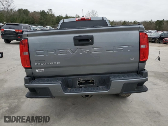 2021 Chevrolet Colorado 2WD LT with VIN 1GCHSCEA1M1275389, listed as a Copart auction lot 89397355 with 61,207 mi miles and Salvage Title. Bid and sale history available at carsss.com. Image 6.