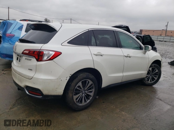 2017 Acura RDX w/Advance Pkg with VIN 5J8TB4H74HL021087, listed as a Copart auction lot 45154125 with 166,104 mi miles and Salvage Title. Bid and sale history available at carsss.com. Image 3.