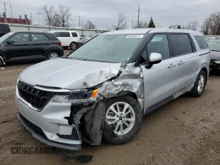 2023 Kia Carnival LX with VIN KNDNB4H31P6214573, listed as a Copart auction lot 80956874 with 38,106 mi miles and Salvage Title. Bid and sale history available at carsss.com. Image 1.
