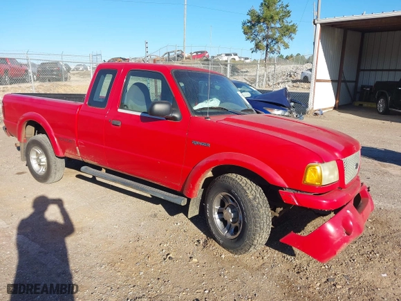 2002 Ford Ranger XL Fleet with VIN 1FTYR44V62PB22992, listed as a IAAI auction lot 40501493 with 211,517 mi miles. Bid and sale history available at carsss.com. Image 1.