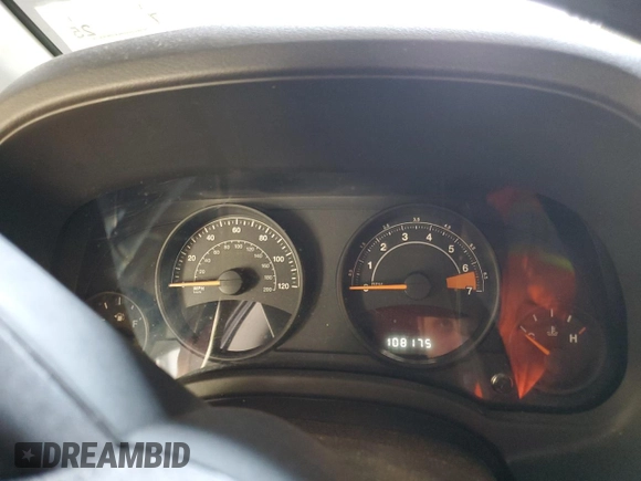 2016 Jeep Compass Sport with VIN 1C4NJDBB7GD627029, listed as a Copart auction lot 58745075 with 108,175 mi miles and Salvage title. Bid and sale history available at DreamBid. Image 9.