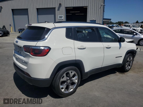 2020 Jeep Compass Limited with VIN 3C4NJCCBXLT154594, listed as a Copart auction lot 57890455 with 107,541 mi miles and Salvage title. Bid and sale history available at DreamBid. Image 3.