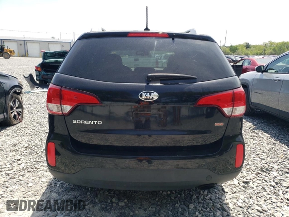 2015 Kia Sorento LX with VIN 5XYKT4A63FG595598, listed as a Copart auction lot 55468395 with 109,932 mi miles and Clean Title. Bid and sale history available at DreamBid. Image 6.