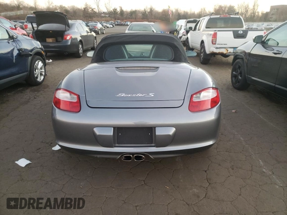 2006 Porsche Boxster S with VIN WP0CB29896U732107, listed as a Copart auction lot 78988074 with 43,392 mi miles and Salvage Title. Bid and sale history available at carsss.com. Image 6.