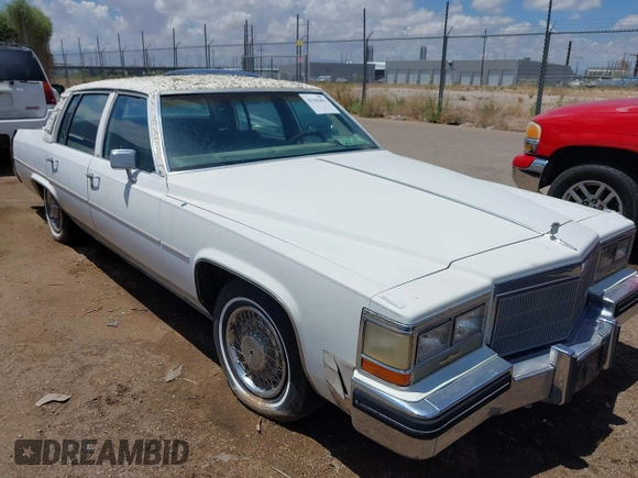 1984 Cadillac DeVille z VIN 1G6AM6989E9064371, wystawiony jako IAAI lot #42365461 z przebiegiem 42 401 mil mil oraz . Historia ofert i sprzedaży dostępna na DreamBid. Obrazek 1.