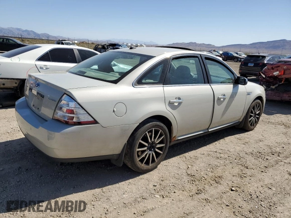 2008 Ford Taurus Limited with VIN 1FAHP25W68G100894, listed as a Copart auction lot 56946174 with 0 mi miles and Salvage Title. Bid and sale history available at carsss.com. Image 3.