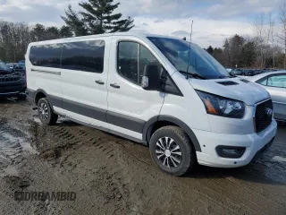 2024 Ford Transit Passenger XL with VIN 1FBAX2YG2RKA28448, listed as a Copart auction lot 42944095 with 11,658 mi miles and Clean Title. Bid and sale history available at DreamBid. Image 4.