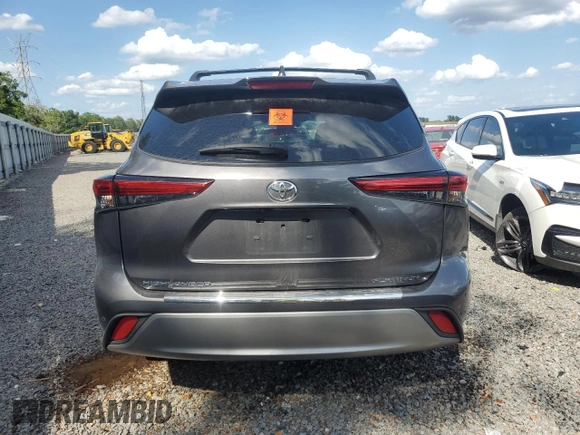 2023 Toyota Highlander L with VIN 5TDKDRAH4PS026744, listed as a Copart auction lot 55088915 with 44,740 mi miles and Non repairable. Bid and sale history available at DreamBid. Image 6.