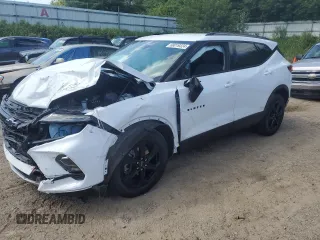 2024 Chevrolet Blazer LT z VIN 3GNKBJRS2RS144935, wystawiony jako Copart lot #68019324 z przebiegiem Nie podano mil oraz Szkoda całkowita • Salvage title. Historia ofert i sprzedaży dostępna na DreamBid. Obrazek 1.