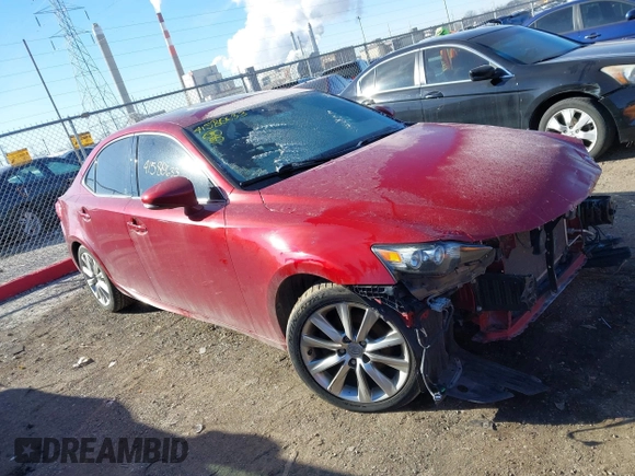2014 Lexus IS 250 with VIN JTHCF1D22E5014925, listed as a IAAI auction lot 41580633 with 118,800 mi miles. Bid and sale history available at carsss.com. Image 1.