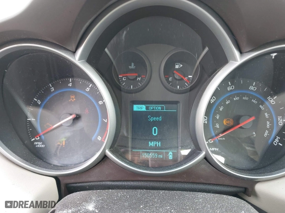 2015 Chevrolet Cruze LT with VIN 1G1PE5SB1F7243661, listed as a IAAI auction lot 41803060 with 150,559 mi miles. Bid and sale history available at carsss.com. Image 7.