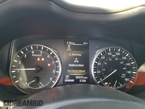2019 Infiniti Q50 RED SPORT 400 with VIN JN1FV7APXKM761004, listed as a Copart auction lot 80199764 with 88,593 mi miles and Salvage Title. Bid and sale history available at carsss.com. Image 9.