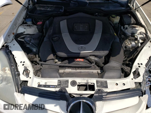 2007 Mercedes-Benz SLK-Class 3.0L with VIN WDBWK54F17F134263, listed as a Copart auction lot 63524744 with 64,006 mi miles and Non Repairable. Bid and sale history available at carsss.com. Image 12.