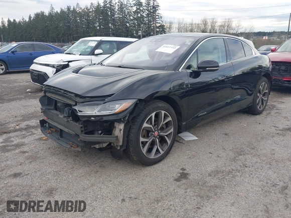 2019 Jaguar I-Pace HSE with VIN SADHD2S11K1F75415, listed as a IAAI auction lot 41037733 with 58,573 mi miles and . Bid and sale history available at DreamBid. Image 2.