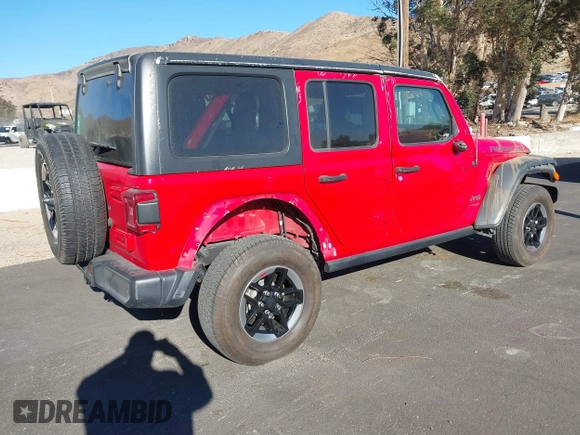 2018 Jeep Wrangler Unlimited Rubicon с VIN 1C4HJXFG0JW143820, выставлен на аукционе IAAI как лот 41405743 с пробегом 34 397 миль миль и . История ставок и продаж доступна на DreamBid. Изображение 4.