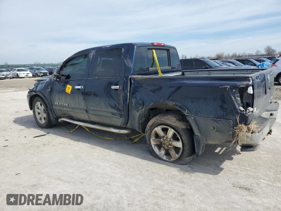 2008 Nissan Titan XE with VIN 1N6BA07D78N351644, listed as a Copart auction lot 46622105 with 130,770 mi miles and Salvage Title. Bid and sale history available at carsss.com. Image 2.