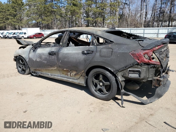 2017 Honda Civic Sedan Si with VIN 2HGFC1E50HH700573, listed as a Copart auction lot 42122985 with 0 mi miles and Salvage Title. Bid and sale history available at carsss.com. Image 2.