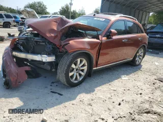 2008 Infiniti FX35 with VIN JNRAS08U08X101077, listed as a Copart auction lot 75699774 with 0 mi miles and Salvage Title. Bid and sale history available at carsss.com. Image 1.