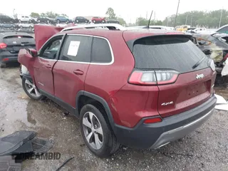 2021 Jeep Cherokee Limited with VIN 1C4PJMDX0MD206525, listed as a IAAI auction lot 41988796 with 1 mi miles. Bid and sale history available at carsss.com. Image 3.