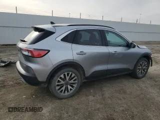 2022 Ford Escape Titanium with VIN 1FMCU9J94NUB02822, listed as a Copart auction lot 53014685 with 35,285 mi miles and Salvage title. Bid and sale history available at DreamBid. Image 3.