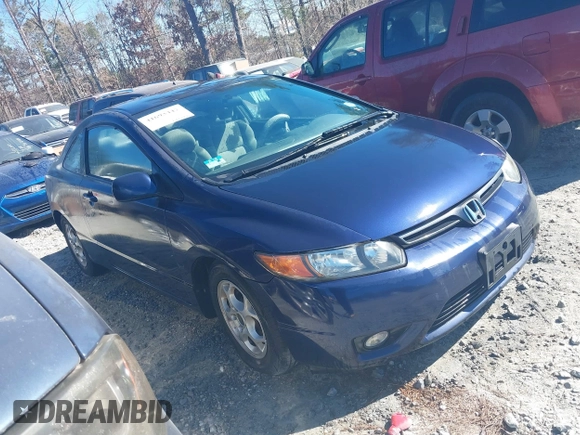 2008 Honda Civic Cpe LX with VIN 2HGFG12668H519317, listed as a IAAI auction lot 41693447 with 246,382 mi miles. Bid and sale history available at carsss.com. Image 1.