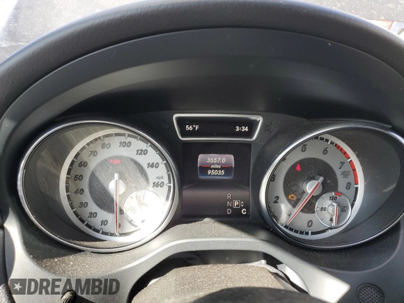 2016 Mercedes-Benz CLA with VIN WDDSJ4GB6GN392571, listed as a Copart auction lot 49383745 with 95,035 mi miles and Salvage Title. Bid and sale history available at carsss.com. Image 9.