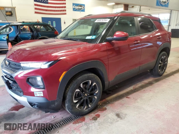 2021 Chevrolet TrailBlazer LT with VIN KL79MRSL9MB006328, listed as a Copart auction lot 46825244 with 29,547 mi miles and . Bid and sale history available at DreamBid. Image 1.