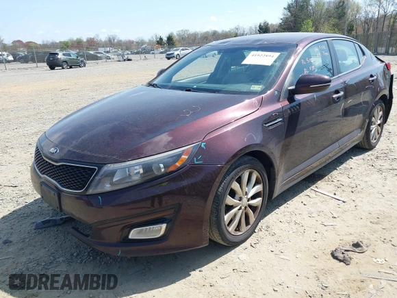 2015 Kia Optima EX with VIN 5XXGN4A70FG392200, listed as a IAAI auction lot 41922894 with 237,454 mi miles. Bid and sale history available at carsss.com. Image 21.