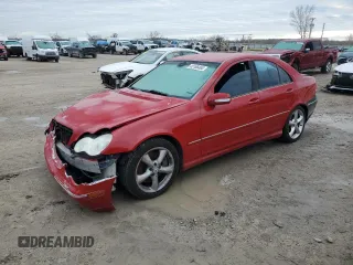2006 Mercedes-Benz C 230 Sport with VIN WDBRF52H76F787247, listed as a Copart auction lot 43166465 with 195,570 mi miles and Salvage Title. Bid and sale history available at carsss.com. Image 1.