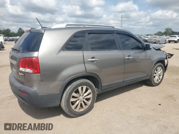 2011 Kia Sorento LX with VIN 5XYKT4A27BG048986, listed as a Copart auction lot 54908385 with 158,698 mi miles and Salvage Title. Bid and sale history available at DreamBid. Image 3.