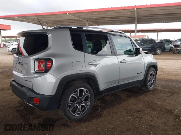 2015 Jeep Renegade Limited with VIN ZACCJADT5FPC38577, listed as a IAAI auction lot 42190585 with 116,883 mi miles and . Bid and sale history available at DreamBid. Image 4.