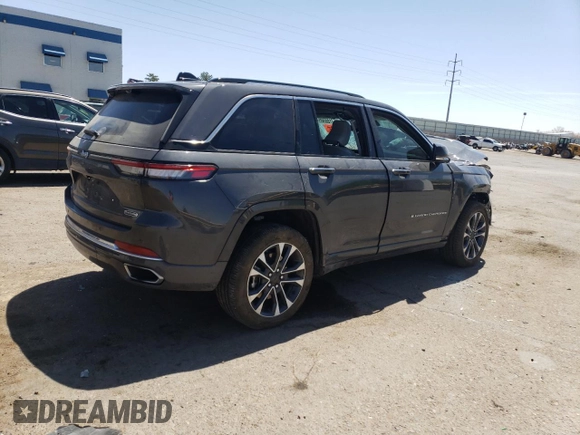 2022 Jeep Grand Cherokee Overland with VIN 1C4RJYD66N8716069, listed as a Copart auction lot 53186905 with Not provided miles and Salvage title. Bid and sale history available at DreamBid. Image 3.