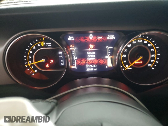 2022 Jeep Wrangler Unlimited Sport S with VIN 1C4HJXDG7NW235385, listed as a Copart auction lot 86088314 with 22,951 mi miles and Salvage Title. Bid and sale history available at carsss.com. Image 9.
