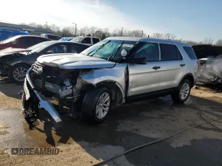 2016 Ford Utility Police Interceptor with VIN 1FM5K8AR8GGA08291, listed as a Copart auction lot 43563794 with 111,012 mi miles and Salvage Title. Bid and sale history available at carsss.com. Image 1.