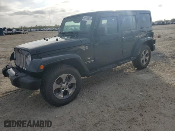 2018 Jeep Wrangler JK Unlimited Sahara with VIN 1C4BJWEG5JL841939, listed as a Copart auction lot 84745904 with 83,533 mi miles and Non Repairable. Bid and sale history available at carsss.com. Image 1.