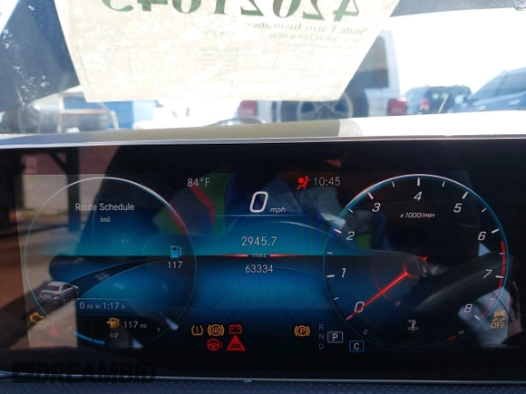 2019 Mercedes-Benz A 220 with VIN WDD3G4EB5KW025296, listed as a IAAI auction lot 42021643 with 63,334 mi miles and . Bid and sale history available at DreamBid. Image 7.