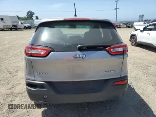 2017 Jeep Cherokee Sport with VIN 1C4PJMAB8HW605363, listed as a Copart auction lot 53917035 with 66,747 mi miles and Salvage Title. Bid and sale history available at carsss.com. Image 6.