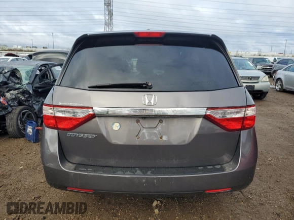 2011 Honda Odyssey EX-L with VIN 5FNRL5H65BB029311, listed as a Copart auction lot 81916724 with 184,034 mi miles and Salvage Title. Bid and sale history available at DreamBid. Image 6.