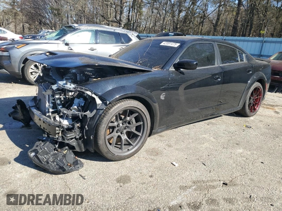 2023 Dodge Charger SRT Hellcat Widebody Jailbreak with VIN 2C3CDXL97PH514569, listed as a Copart auction lot 42081475 with 35,968 mi miles and Salvage Title. Bid and sale history available at carsss.com. Image 1.
