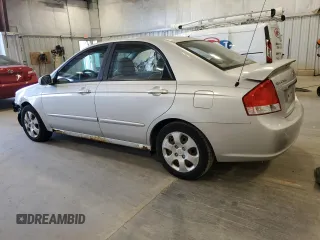 2009 Kia Spectra EX with VIN KNAFE221X95650545, listed as a Copart auction lot 74496974 with 203,752 mi miles and Non Repairable. Bid and sale history available at carsss.com. Image 2.