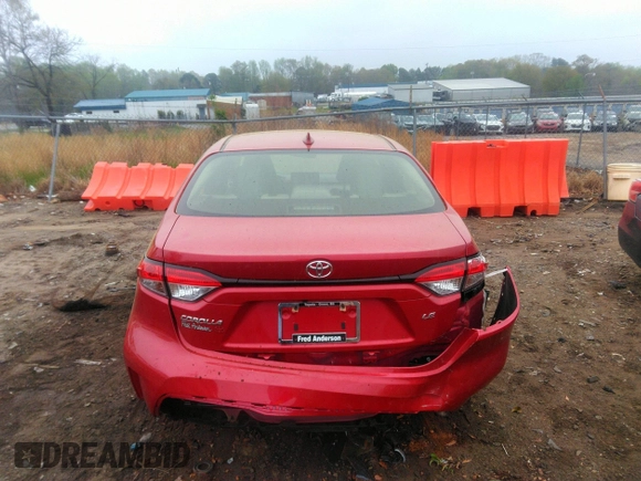 2021 Toyota Corolla LE with VIN JTDEPMAEXMJ161488, listed as a IAAI auction lot 41955278 with 47,255 mi miles and . Bid and sale history available at DreamBid. Image 16.