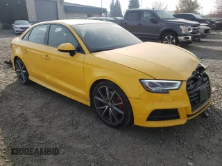 2018 Audi S3 Premium Plus with VIN WAUB1GFFXJ1016063, listed as a Copart auction lot 63621992 with 31,886 mi miles. Bid and sale history available at carsss.com. Image 1.